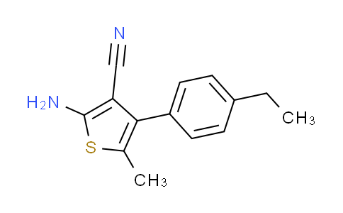 CAS No. 884497-32-9, 2-amino-4-(4-ethylphenyl)-5-methylthiophene-3-carbonitrile