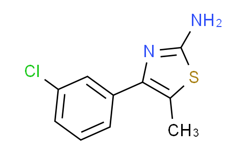 CAS No. 206555-32-0, 4-(3-chlorophenyl)-5-methyl-1,3-thiazol-2-amine
