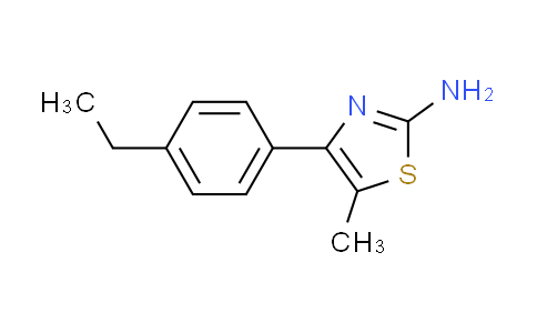 CAS No. 438218-98-5, 4-(4-ethylphenyl)-5-methyl-1,3-thiazol-2-amine