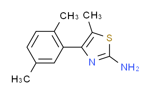 CAS No. 438220-19-0, 4-(2,5-dimethylphenyl)-5-methyl-1,3-thiazol-2-amine