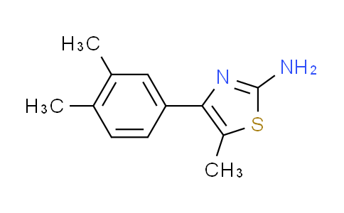 CAS No. 438215-91-9, 4-(3,4-dimethylphenyl)-5-methyl-1,3-thiazol-2-amine