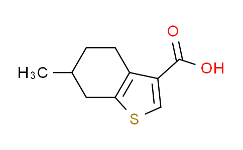 CAS No. 438213-69-5, 6-methyl-4,5,6,7-tetrahydro-1-benzothiophene-3-carboxylic acid