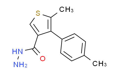DY600468 | 884497-35-2 | 5-methyl-4-(4-methylphenyl)thiophene-3-carbohydrazide
