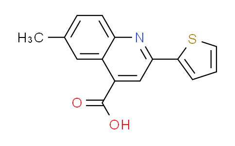 CAS No. 31792-49-1, 6-methyl-2-(2-thienyl)quinoline-4-carboxylic acid