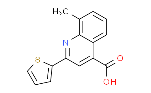 CAS No. 33289-45-1, 8-methyl-2-(2-thienyl)quinoline-4-carboxylic acid