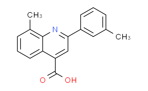 CAS No. 438225-30-0, 8-methyl-2-(3-methylphenyl)quinoline-4-carboxylic acid