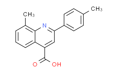 CAS No. 18060-44-1, 8-methyl-2-(4-methylphenyl)quinoline-4-carboxylic acid