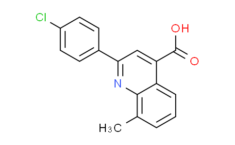 CAS No. 107027-43-0, 2-(4-chlorophenyl)-8-methylquinoline-4-carboxylic acid