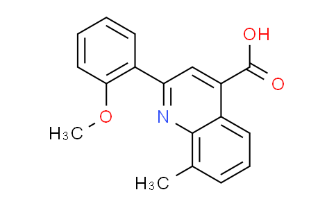 CAS No. 884497-38-5, 2-(2-methoxyphenyl)-8-methylquinoline-4-carboxylic acid
