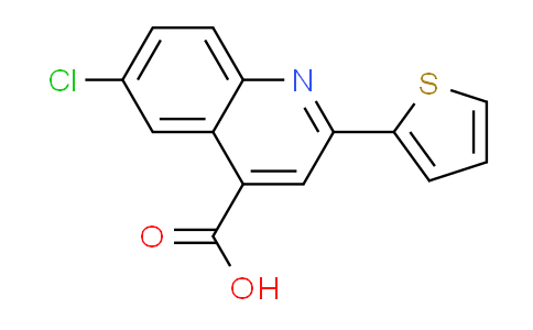 CAS No. 33289-51-9, 6-chloro-2-(2-thienyl)quinoline-4-carboxylic acid