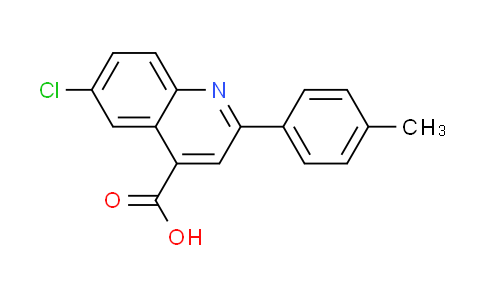 CAS No. 103914-61-0, 6-chloro-2-(4-methylphenyl)quinoline-4-carboxylic acid