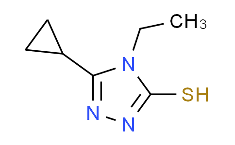 CAS No. 443918-29-4, 5-cyclopropyl-4-ethyl-4H-1,2,4-triazole-3-thiol