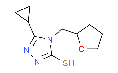 CAS No. 667412-78-4, 5-cyclopropyl-4-(tetrahydrofuran-2-ylmethyl)-4H-1,2,4-triazole-3-thiol