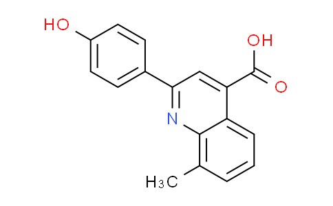 CAS No. 669726-20-9, 2-(4-hydroxyphenyl)-8-methylquinoline-4-carboxylic acid