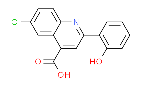 CAS No. 669753-96-2, 6-chloro-2-(2-hydroxyphenyl)quinoline-4-carboxylic acid