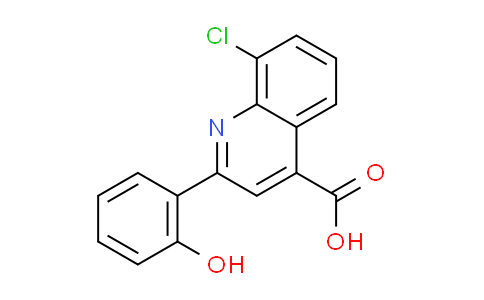 CAS No. 667412-65-9, 8-chloro-2-(2-hydroxyphenyl)quinoline-4-carboxylic acid