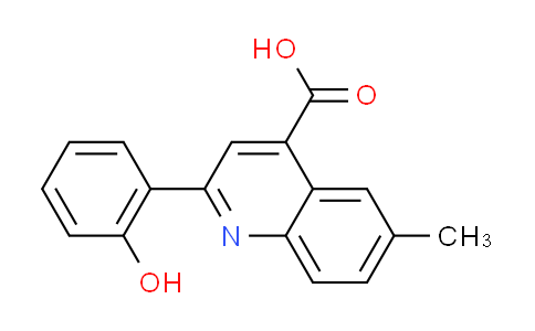 CAS No. 438219-85-3, 2-(2-hydroxyphenyl)-6-methylquinoline-4-carboxylic acid