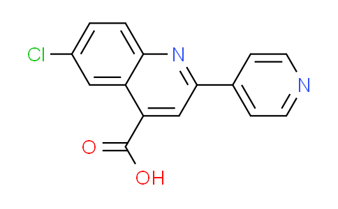 CAS No. 669708-95-6, 6-chloro-2-pyridin-4-ylquinoline-4-carboxylic acid