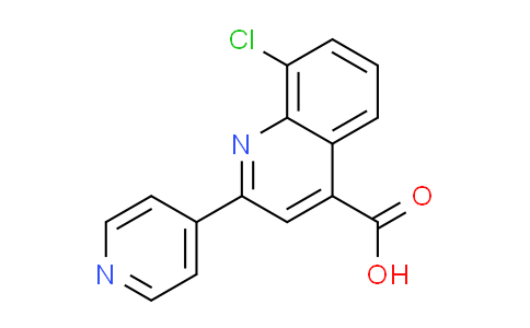 CAS No. 667412-53-5, 8-chloro-2-pyridin-4-ylquinoline-4-carboxylic acid