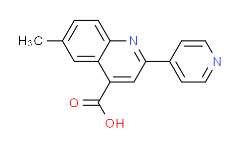 CAS No. 5486-67-9, 6-methyl-2-pyridin-4-ylquinoline-4-carboxylic acid