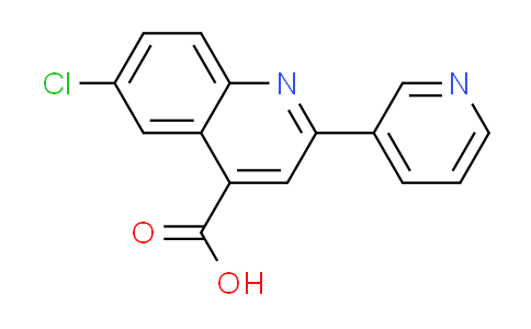 CAS No. 669709-49-3, 6-chloro-2-pyridin-3-ylquinoline-4-carboxylic acid