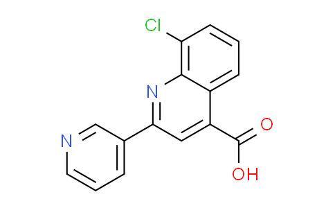 CAS No. 667436-24-0, 8-chloro-2-pyridin-3-ylquinoline-4-carboxylic acid