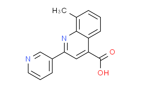 CAS No. 107027-39-4, 8-methyl-2-pyridin-3-ylquinoline-4-carboxylic acid