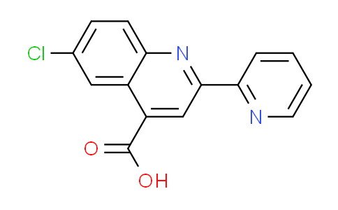 CAS No. 667412-62-6, 6-chloro-2-pyridin-2-ylquinoline-4-carboxylic acid