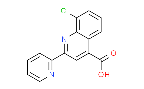 CAS No. 52413-50-0, 8-chloro-2-pyridin-2-ylquinoline-4-carboxylic acid