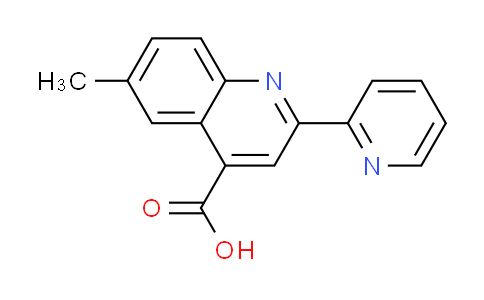 CAS No. 5110-01-0, 6-methyl-2-pyridin-2-ylquinoline-4-carboxylic acid