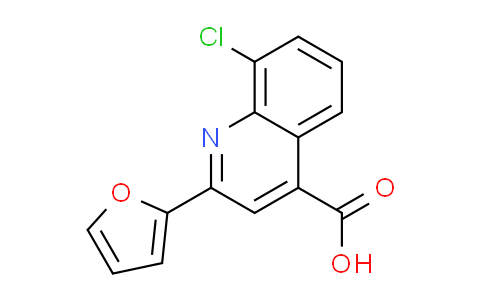 CAS No. 52413-55-5, 8-chloro-2-(2-furyl)quinoline-4-carboxylic acid