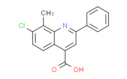 CAS No. 500346-26-9, 7-chloro-8-methyl-2-phenylquinoline-4-carboxylic acid