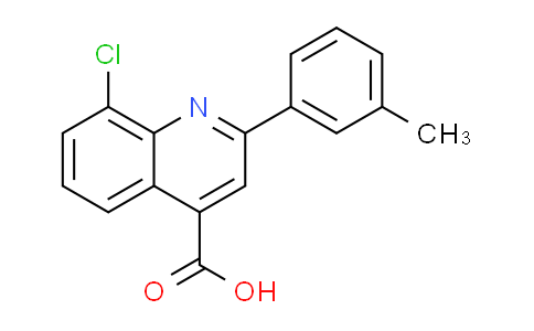 CAS No. 588677-32-1, 8-chloro-2-(3-methylphenyl)quinoline-4-carboxylic acid