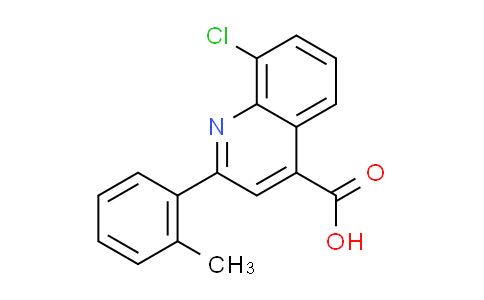 CAS No. 667437-81-2, 8-chloro-2-(2-methylphenyl)quinoline-4-carboxylic acid