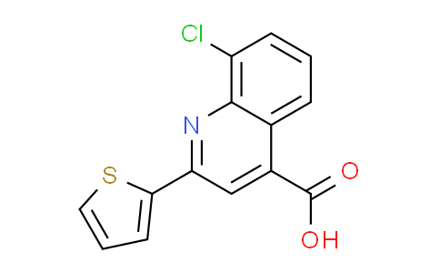 CAS No. 52413-56-6, 8-chloro-2-(2-thienyl)quinoline-4-carboxylic acid