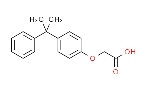 CAS No. 70757-61-8, [4-(1-methyl-1-phenylethyl)phenoxy]acetic acid
