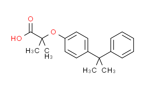 CAS No. 2012-73-9, 2-methyl-2-[4-(1-methyl-1-phenylethyl)phenoxy]propanoic acid