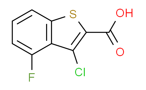 CAS No. 588676-90-8, 3-chloro-4-fluoro-1-benzothiophene-2-carboxylic acid