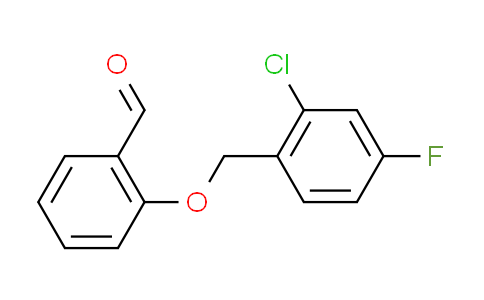 CAS No. 588681-52-1, 2-[(2-chloro-4-fluorobenzyl)oxy]benzaldehyde