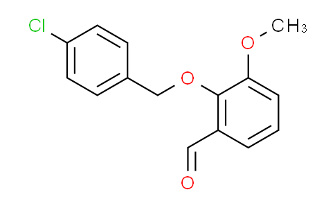 CAS No. 52803-62-0, 2-[(4-chlorobenzyl)oxy]-3-methoxybenzaldehyde