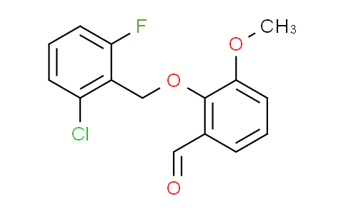 CAS No. 667437-86-7, 2-[(2-chloro-6-fluorobenzyl)oxy]-3-methoxybenzaldehyde