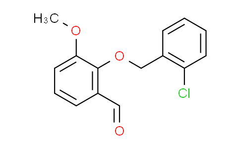 CAS No. 52803-63-1, 2-[(2-chlorobenzyl)oxy]-3-methoxybenzaldehyde