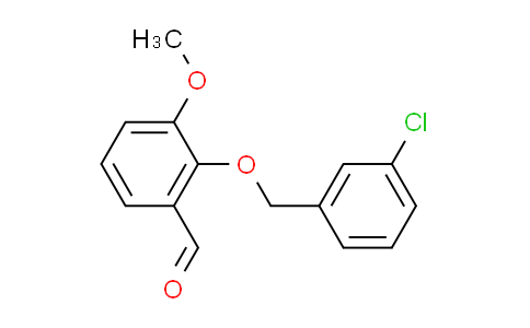 CAS No. 588678-18-6, 2-[(3-chlorobenzyl)oxy]-3-methoxybenzaldehyde