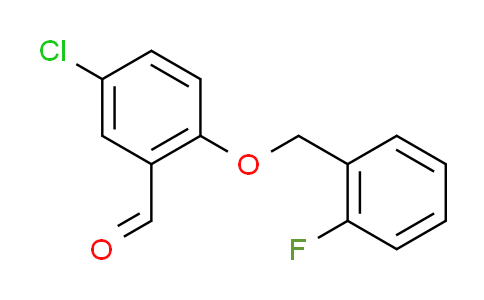 CAS No. 590360-21-7, 5-chloro-2-[(2-fluorobenzyl)oxy]benzaldehyde