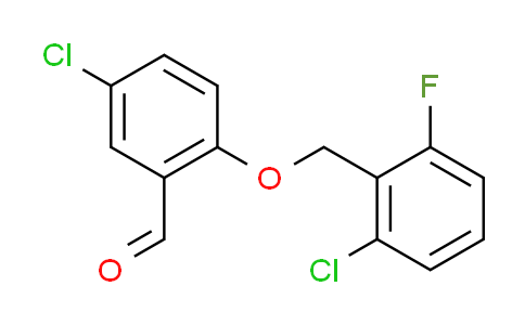 CAS No. 667436-65-9, 5-chloro-2-[(2-chloro-6-fluorobenzyl)oxy]benzaldehyde