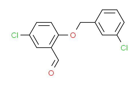 CAS No. 590360-20-6, 5-chloro-2-[(3-chlorobenzyl)oxy]benzaldehyde