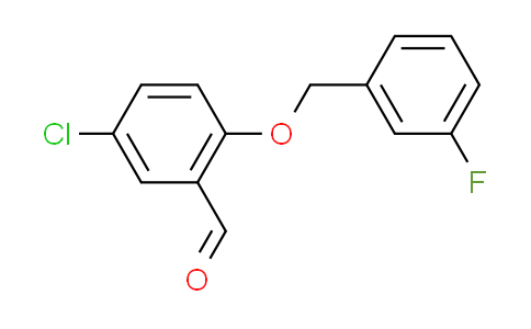 CAS No. 667437-25-4, 5-chloro-2-[(3-fluorobenzyl)oxy]benzaldehyde