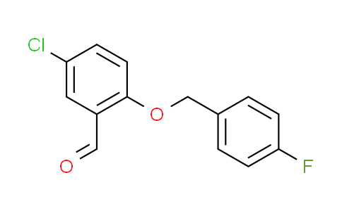 CAS No. 590360-22-8, 5-chloro-2-[(4-fluorobenzyl)oxy]benzaldehyde