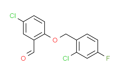 CAS No. 667436-66-0, 5-chloro-2-[(2-chloro-4-fluorobenzyl)oxy]benzaldehyde