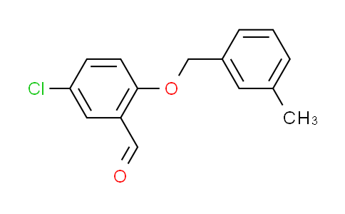 CAS No. 590376-26-4, 5-chloro-2-[(3-methylbenzyl)oxy]benzaldehyde